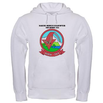 MMHS364 - A01 - 03 - Marine Medium Helicopter Squadron 364 with Text - Hooded Sweatshirt